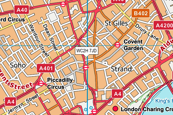 WC2H 7JD map - OS VectorMap District (Ordnance Survey) WC2H 7JD map - OS VectorMap District (Ordnance Survey)