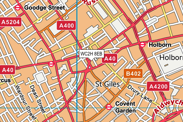 WC2H 8EB map - OS VectorMap District (Ordnance Survey) WC2H 8EB map - OS VectorMap District (Ordnance Survey)