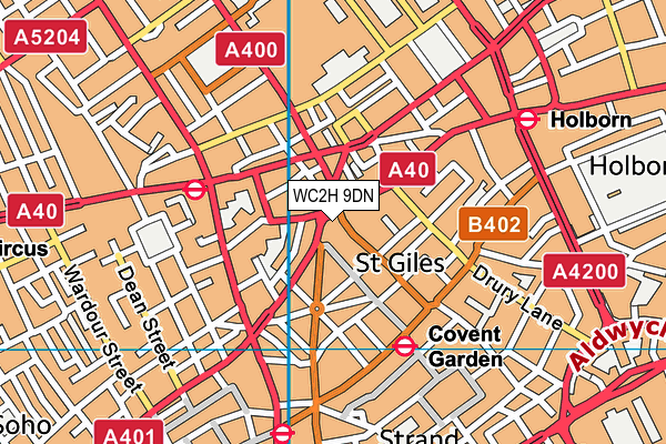 WC2H 9DN map - OS VectorMap District (Ordnance Survey) WC2H 9DN map - OS VectorMap District (Ordnance Survey)