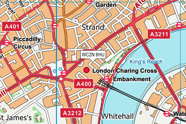 WC2N 6HU map - OS VectorMap District (Ordnance Survey) WC2N 6HU map - OS VectorMap District (Ordnance Survey)