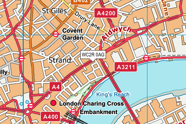 WC2R 0AG map - OS VectorMap District (Ordnance Survey) WC2R 0AG map - OS VectorMap District (Ordnance Survey)