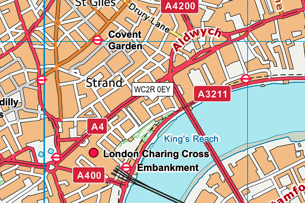 WC2R 0EY map - OS VectorMap District (Ordnance Survey) WC2R 0EY map - OS VectorMap District (Ordnance Survey)
