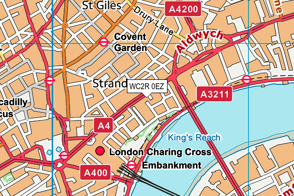 WC2R 0EZ map - OS VectorMap District (Ordnance Survey) WC2R 0EZ map - OS VectorMap District (Ordnance Survey)