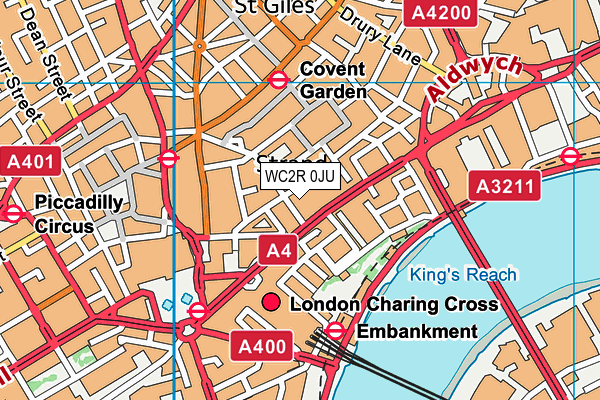 WC2R 0JU map - OS VectorMap District (Ordnance Survey) WC2R 0JU map - OS VectorMap District (Ordnance Survey)