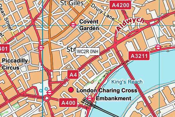 WC2R 0NH map - OS VectorMap District (Ordnance Survey) WC2R 0NH map - OS VectorMap District (Ordnance Survey)