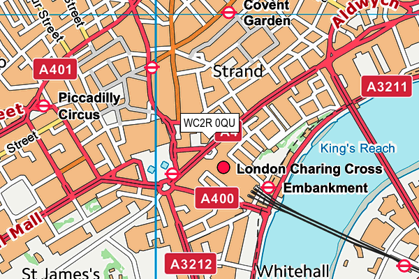 WC2R 0QU map - OS VectorMap District (Ordnance Survey) WC2R 0QU map - OS VectorMap District (Ordnance Survey)