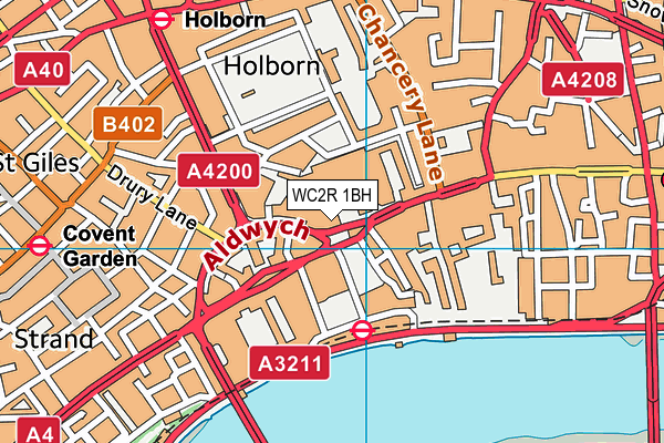 WC2R 1BH map - OS VectorMap District (Ordnance Survey) WC2R 1BH map - OS VectorMap District (Ordnance Survey)