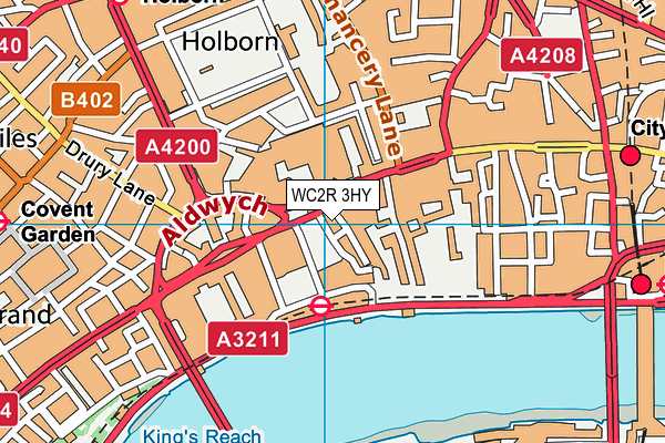 WC2R 3HY map - OS VectorMap District (Ordnance Survey) WC2R 3HY map - OS VectorMap District (Ordnance Survey)