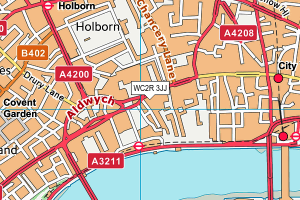 WC2R 3JJ map - OS VectorMap District (Ordnance Survey) WC2R 3JJ map - OS VectorMap District (Ordnance Survey)