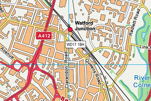 WD17 1BH map - OS VectorMap District (Ordnance Survey) WD17 1BH map - OS VectorMap District (Ordnance Survey)
