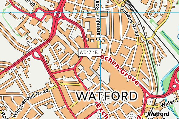 WD17 1BJ map - OS VectorMap District (Ordnance Survey) WD17 1BJ map - OS VectorMap District (Ordnance Survey)