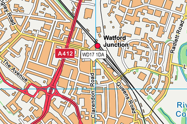 WD17 1DA map - OS VectorMap District (Ordnance Survey) WD17 1DA map - OS VectorMap District (Ordnance Survey)