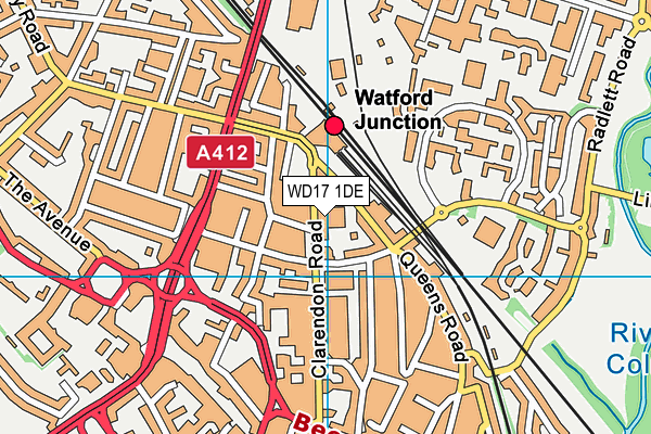 WD17 1DE map - OS VectorMap District (Ordnance Survey) WD17 1DE map - OS VectorMap District (Ordnance Survey)