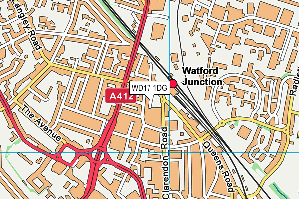 WD17 1DG map - OS VectorMap District (Ordnance Survey) WD17 1DG map - OS VectorMap District (Ordnance Survey)