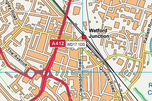 WD17 1DS map - OS VectorMap District (Ordnance Survey) WD17 1DS map - OS VectorMap District (Ordnance Survey)
