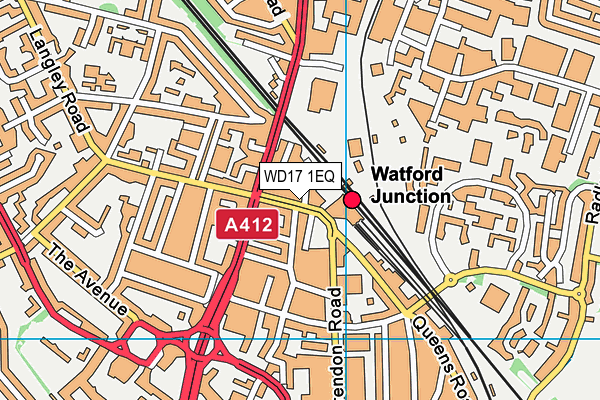 WD17 1EQ map - OS VectorMap District (Ordnance Survey) WD17 1EQ map - OS VectorMap District (Ordnance Survey)