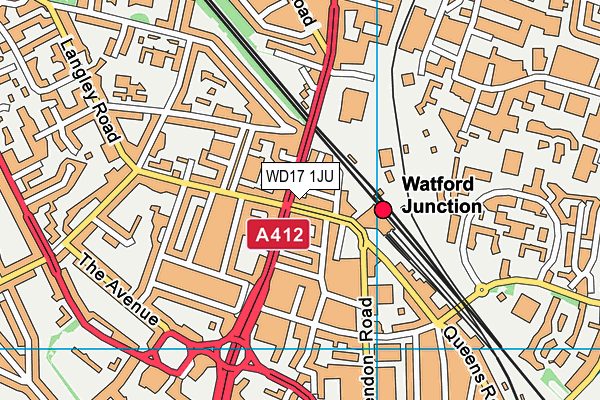 WD17 1JU map - OS VectorMap District (Ordnance Survey) WD17 1JU map - OS VectorMap District (Ordnance Survey)