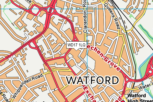 WD17 1LQ map - OS VectorMap District (Ordnance Survey) WD17 1LQ map - OS VectorMap District (Ordnance Survey)