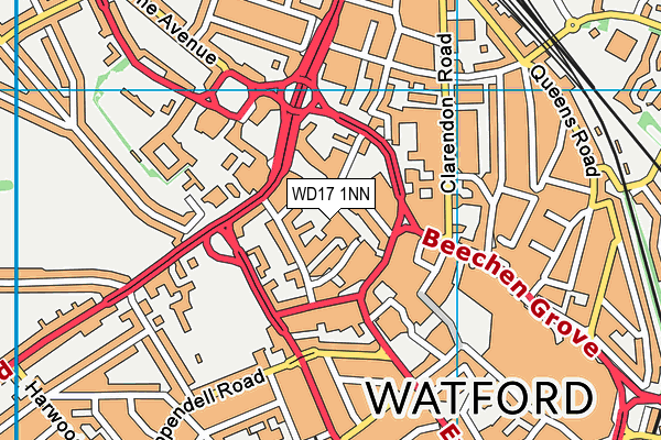 WD17 1NN map - OS VectorMap District (Ordnance Survey) WD17 1NN map - OS VectorMap District (Ordnance Survey)