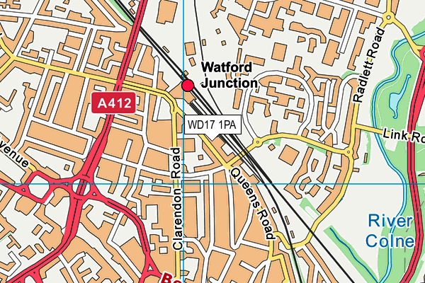 WD17 1PA map - OS VectorMap District (Ordnance Survey) WD17 1PA map - OS VectorMap District (Ordnance Survey)