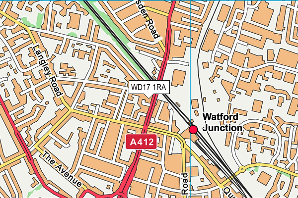 WD17 1RA map - OS VectorMap District (Ordnance Survey) WD17 1RA map - OS VectorMap District (Ordnance Survey)