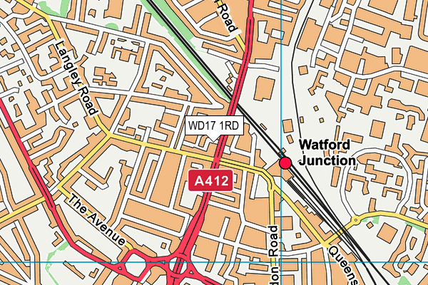 WD17 1RD map - OS VectorMap District (Ordnance Survey) WD17 1RD map - OS VectorMap District (Ordnance Survey)