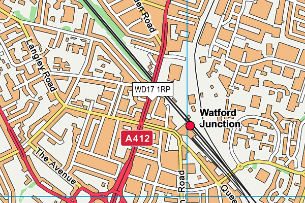 WD17 1RP map - OS VectorMap District (Ordnance Survey) WD17 1RP map - OS VectorMap District (Ordnance Survey)