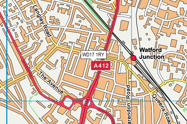 WD17 1RY map - OS VectorMap District (Ordnance Survey) WD17 1RY map - OS VectorMap District (Ordnance Survey)