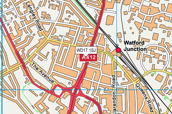 WD17 1SJ map - OS VectorMap District (Ordnance Survey) WD17 1SJ map - OS VectorMap District (Ordnance Survey)