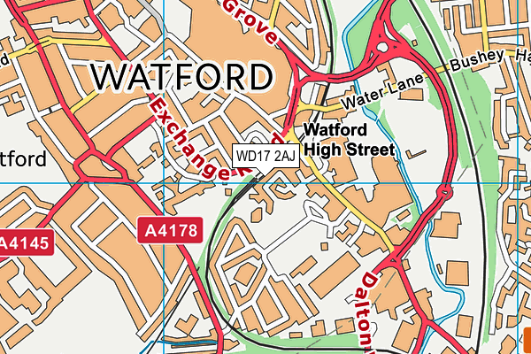 WD17 2AJ map - OS VectorMap District (Ordnance Survey) WD17 2AJ map - OS VectorMap District (Ordnance Survey)