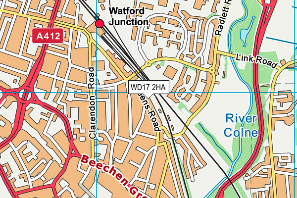 WD17 2HA map - OS VectorMap District (Ordnance Survey) WD17 2HA map - OS VectorMap District (Ordnance Survey)