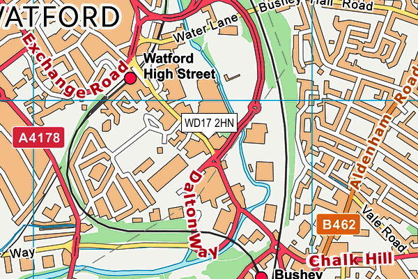 WD17 2HN map - OS VectorMap District (Ordnance Survey) WD17 2HN map - OS VectorMap District (Ordnance Survey)