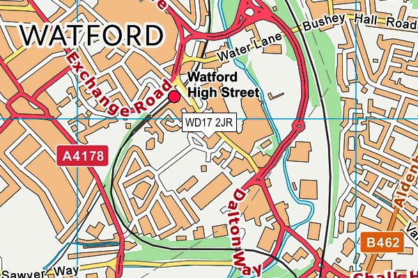 WD17 2JR map - OS VectorMap District (Ordnance Survey) WD17 2JR map - OS VectorMap District (Ordnance Survey)