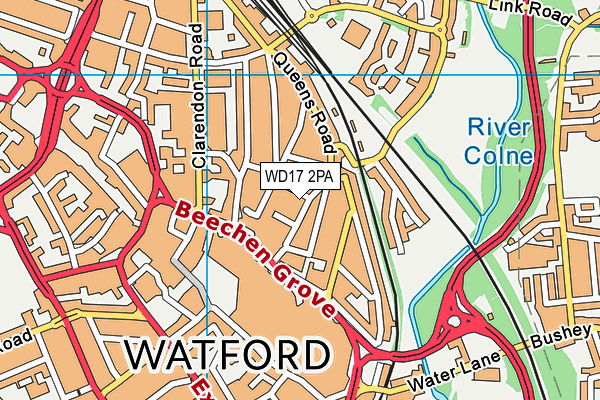 WD17 2PA map - OS VectorMap District (Ordnance Survey) WD17 2PA map - OS VectorMap District (Ordnance Survey)