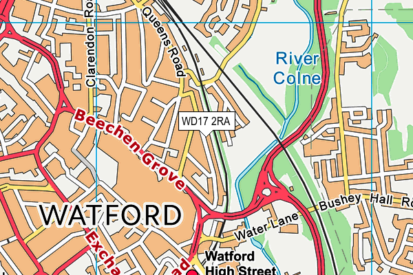 WD17 2RA map - OS VectorMap District (Ordnance Survey) WD17 2RA map - OS VectorMap District (Ordnance Survey)