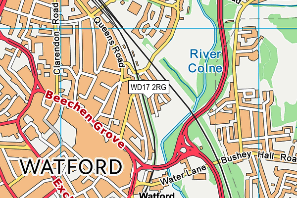 WD17 2RG map - OS VectorMap District (Ordnance Survey) WD17 2RG map - OS VectorMap District (Ordnance Survey)
