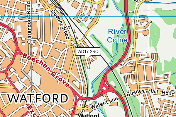 WD17 2RQ map - OS VectorMap District (Ordnance Survey) WD17 2RQ map - OS VectorMap District (Ordnance Survey)