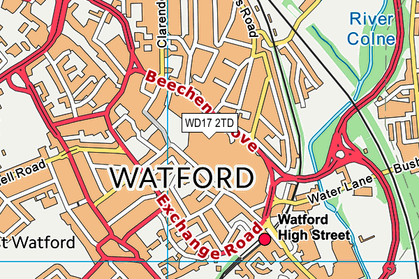 WD17 2TD map - OS VectorMap District (Ordnance Survey) WD17 2TD map - OS VectorMap District (Ordnance Survey)