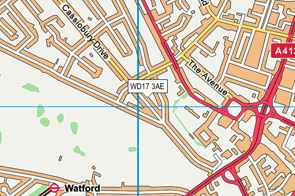 WD17 3AE map - OS VectorMap District (Ordnance Survey) WD17 3AE map - OS VectorMap District (Ordnance Survey)