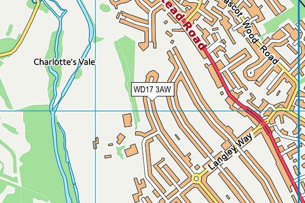 WD17 3AW map - OS VectorMap District (Ordnance Survey) WD17 3AW map - OS VectorMap District (Ordnance Survey)
