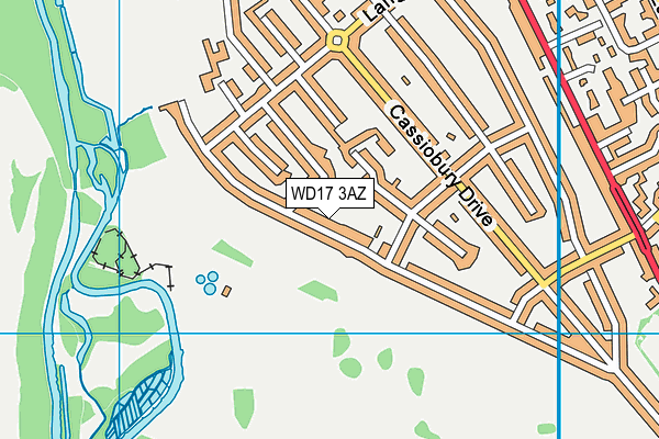 WD17 3AZ map - OS VectorMap District (Ordnance Survey) WD17 3AZ map - OS VectorMap District (Ordnance Survey)