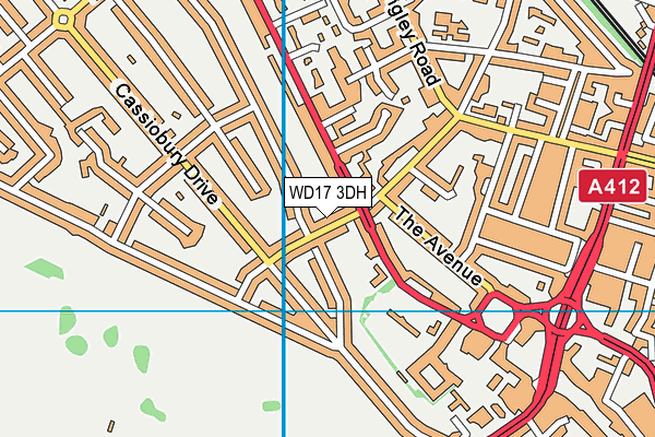 WD17 3DH map - OS VectorMap District (Ordnance Survey) WD17 3DH map - OS VectorMap District (Ordnance Survey)