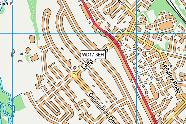 WD17 3EH map - OS VectorMap District (Ordnance Survey) WD17 3EH map - OS VectorMap District (Ordnance Survey)