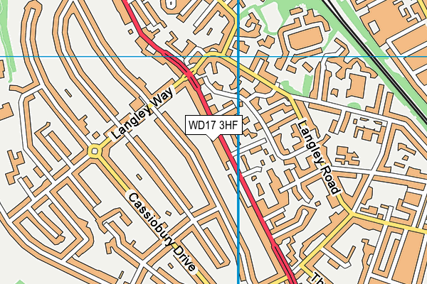 WD17 3HF map - OS VectorMap District (Ordnance Survey) WD17 3HF map - OS VectorMap District (Ordnance Survey)