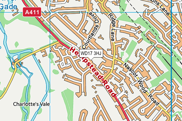 WD17 3HJ map - OS VectorMap District (Ordnance Survey) WD17 3HJ map - OS VectorMap District (Ordnance Survey)