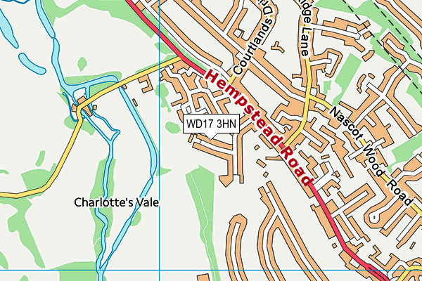 WD17 3HN map - OS VectorMap District (Ordnance Survey)