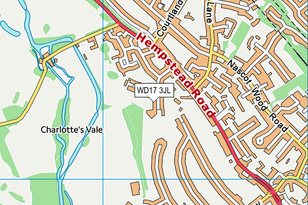 WD17 3JL map - OS VectorMap District (Ordnance Survey) WD17 3JL map - OS VectorMap District (Ordnance Survey)