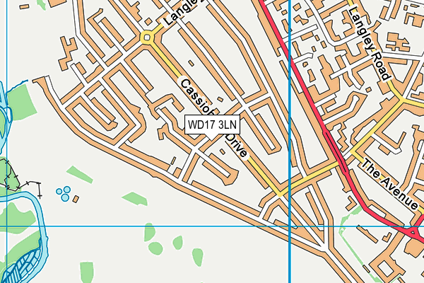 WD17 3LN map - OS VectorMap District (Ordnance Survey) WD17 3LN map - OS VectorMap District (Ordnance Survey)