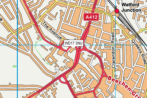 WD17 3NU map - OS VectorMap District (Ordnance Survey) WD17 3NU map - OS VectorMap District (Ordnance Survey)