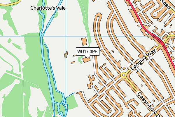 WD17 3PE map - OS VectorMap District (Ordnance Survey) WD17 3PE map - OS VectorMap District (Ordnance Survey)